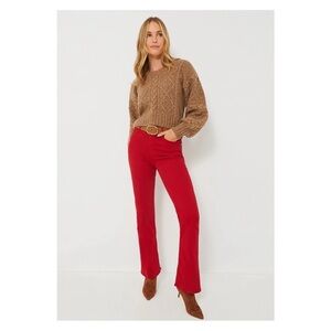 Mother Denim Tuckernuck The Weekender Skimp Second Chance Jeans in Haute Red